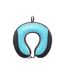 Coussin de Nuque Mémoire de Forme Gel 30cm Bleu-2