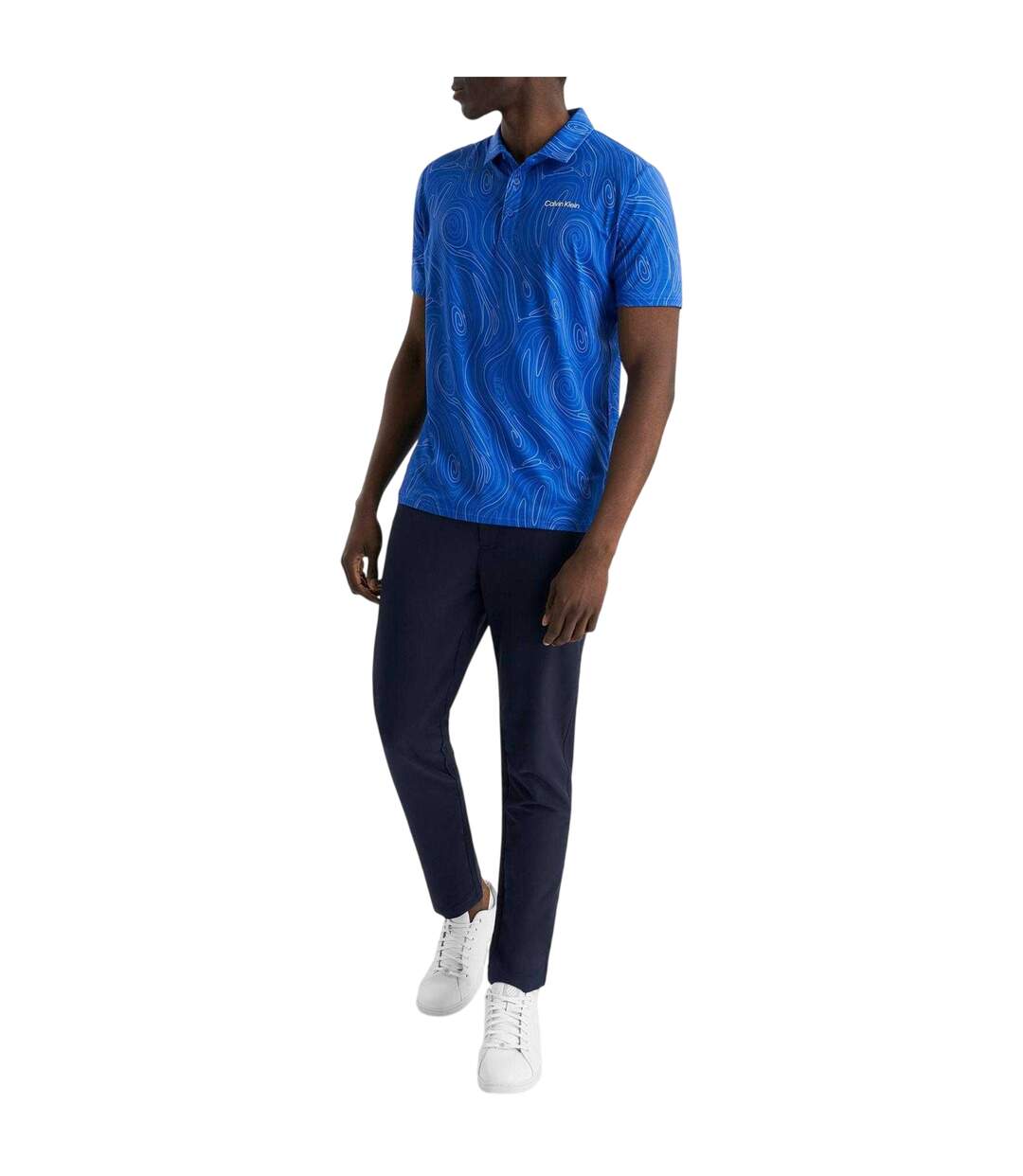 Mens Performance Polo Shirt Sapphire Calvin Klein-4