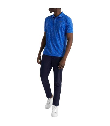 Mens Performance Polo Shirt Sapphire Calvin Klein