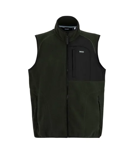 Mens Frankie Borg Body Warmer Dark Khaki Regatta