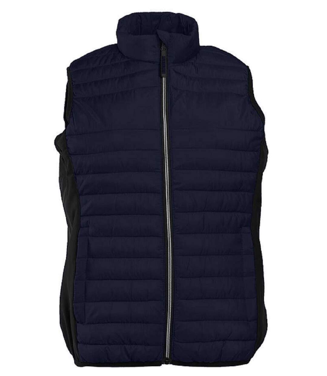 Bodywarmer bi-matière - Femme - Pen Duick - PK317 - bleu marine et noir