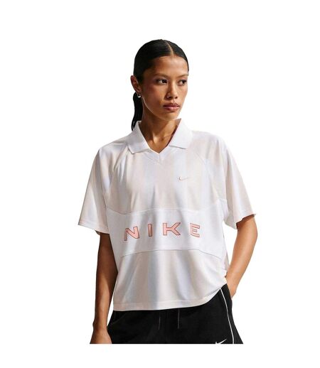 Haut Court Femme Blanc Cassé Blanc Nike