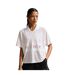 Haut Court Femme Blanc Cassé Blanc Nike-2