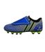 Childrens/kids Polka Dot Firm Ground Football Boots Blue Patrick-3