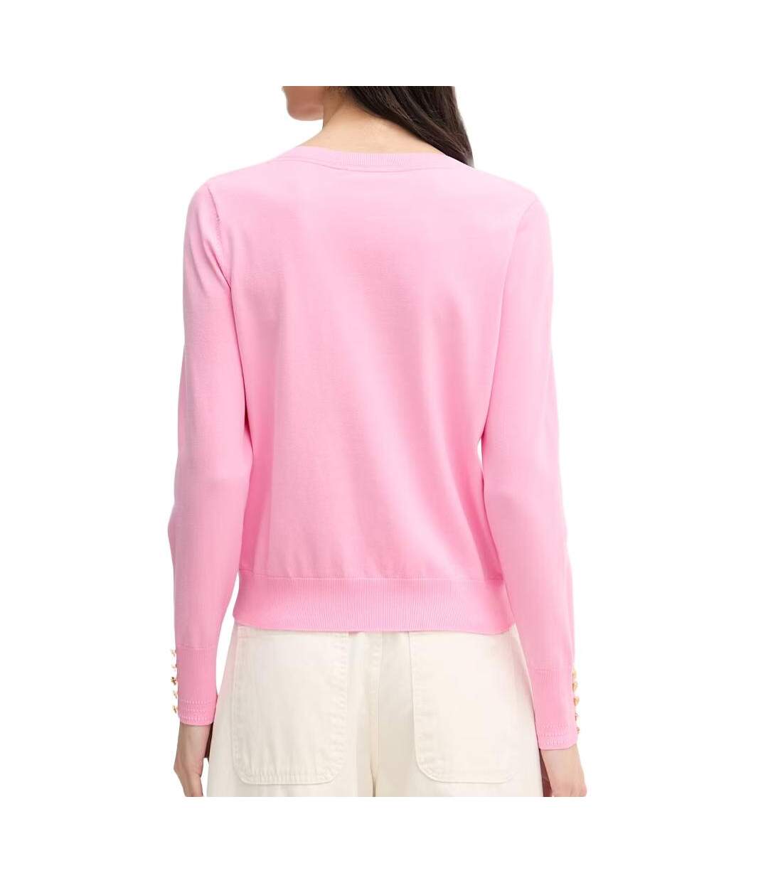 Pull rose femme tommy hilfiger co jersey-2