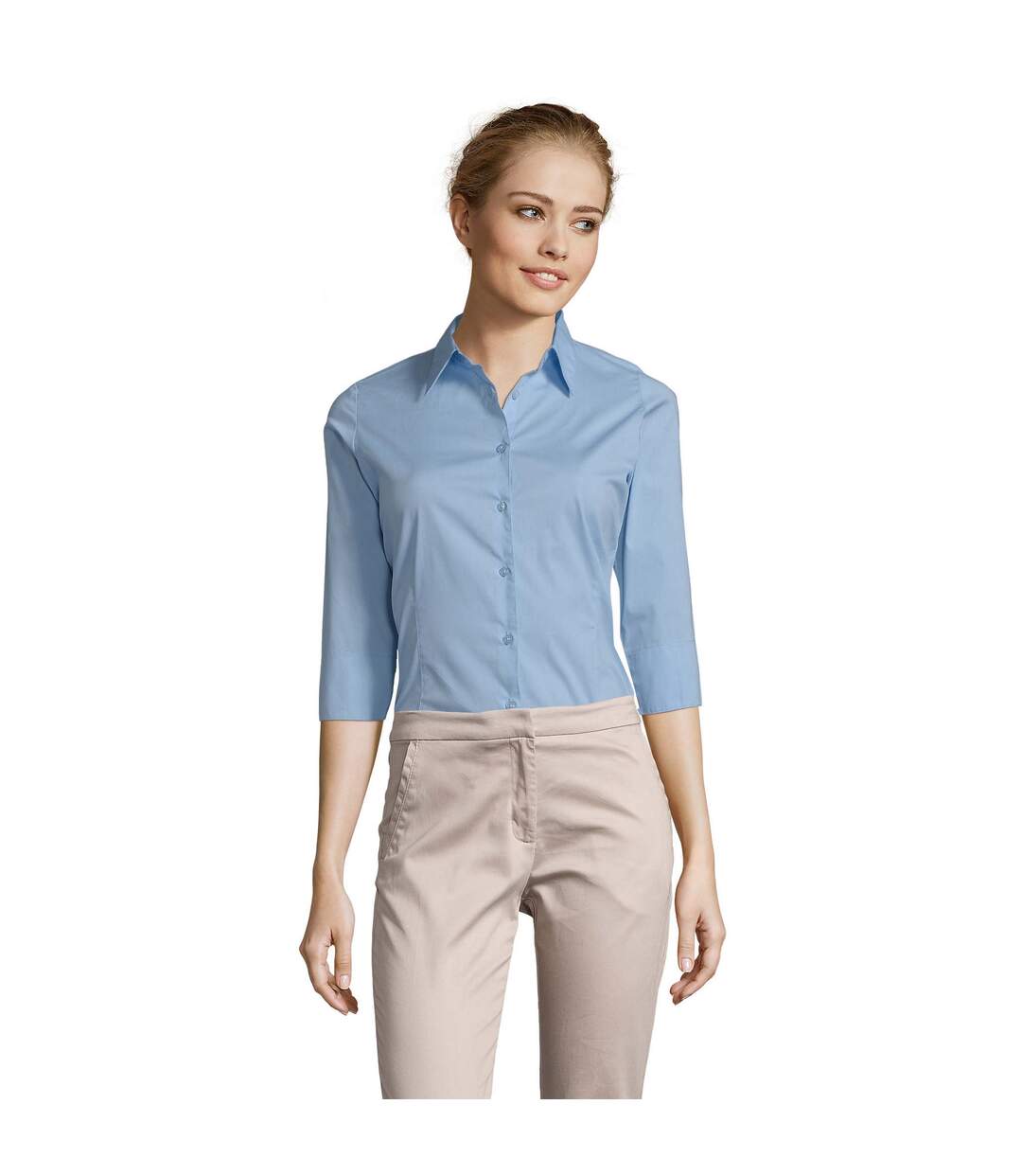 Blouse Femme Bleu Ciel Vif SOLS-2