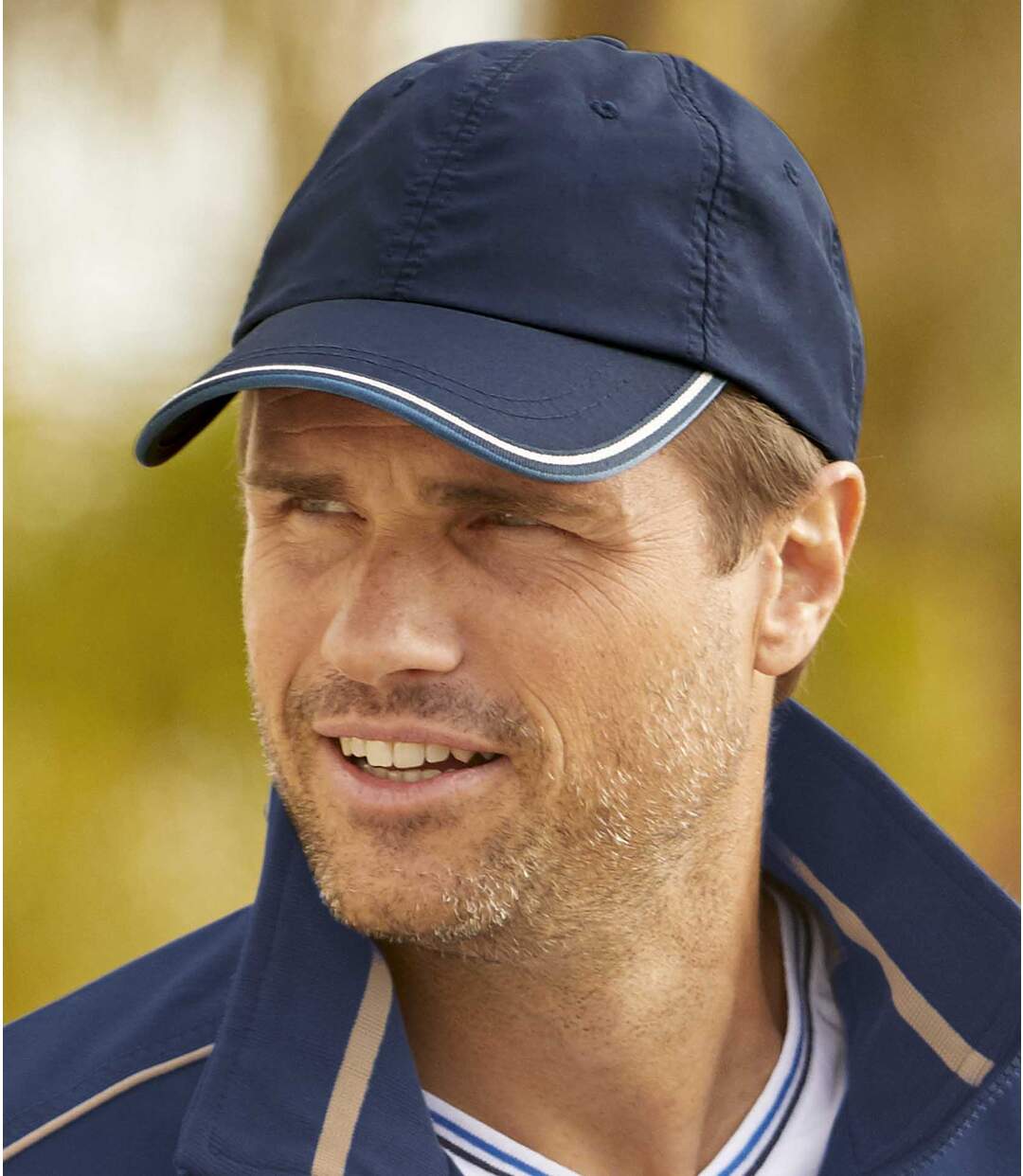 Schirmmütze Navy aus Microfaser-2
