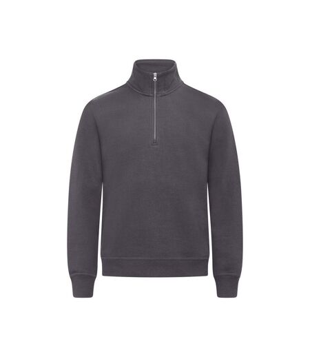 Unisex adult miami quarter zip pullover metal grey Clique