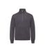 Unisex adult miami quarter zip pullover metal grey Clique-1