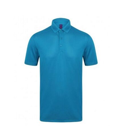Henbury Mens Stretch Microfine Pique Polo Shirt (Sapphire) - UTPC2951