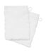 Lot de 2 Gants de Toilette Tencel 15x21cm Blanc-1