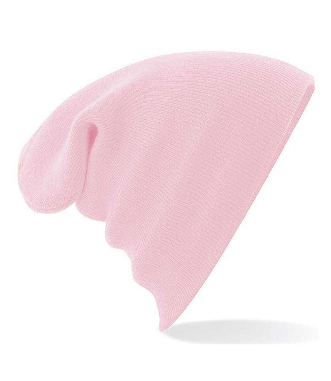 Bonnet tricoté unisexe rose pastel Beechfield