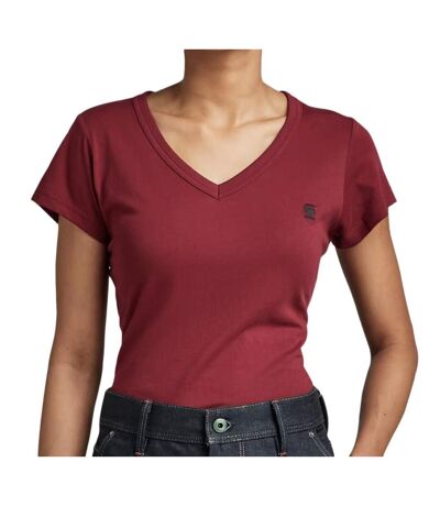 T-shirt Bordeaux Femme G-Star Raw Eyben D21314 - S