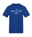 Mens Cycology Printed T-shirt Blue Plain Lazy-1