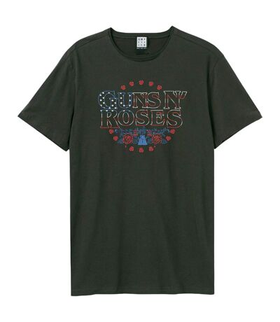 T-shirt Stars And Stripes Adulte Charbon Amplified