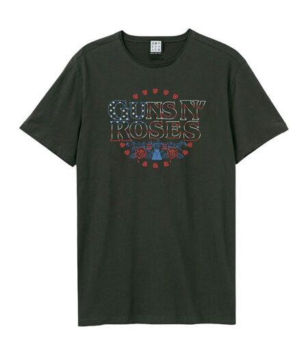 T-shirt Stars And Stripes Adulte Charbon Amplified