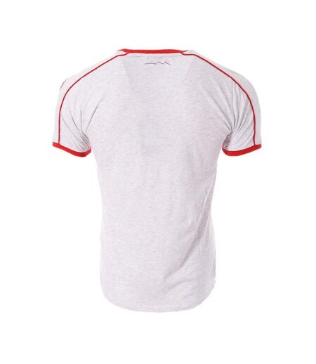 T-shirt Blanc/Rouge Homme Teddy Smith Thou - L