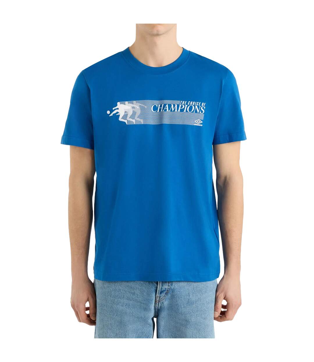 Mens Champions T-shirt Classic Blue Umbro-3