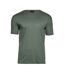 T-shirt À Manches Courtes Homme Vert De Gris Tee Jays-1
