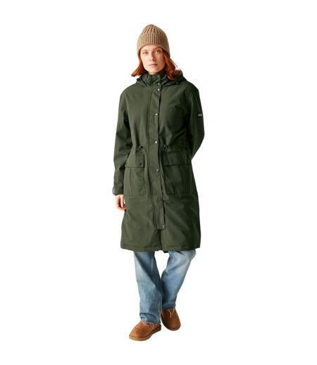 Veste Imperméable Yannta Femme Kaki Foncé Regatta