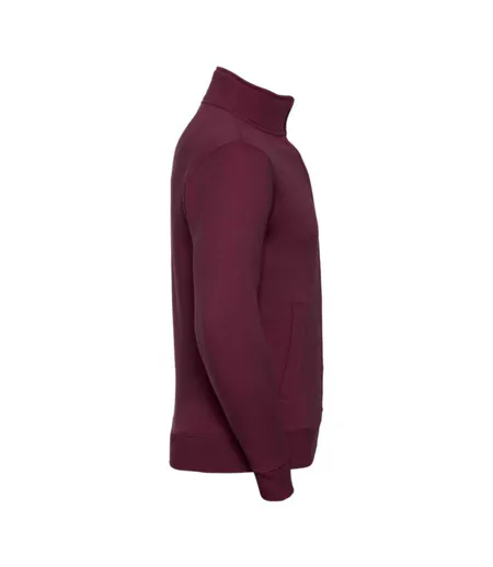 Mens Authentic Sweat Jacket Burgundy Russell