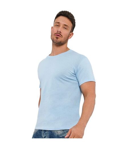 Classic Mens Ringspun Tee Light Blue Casual