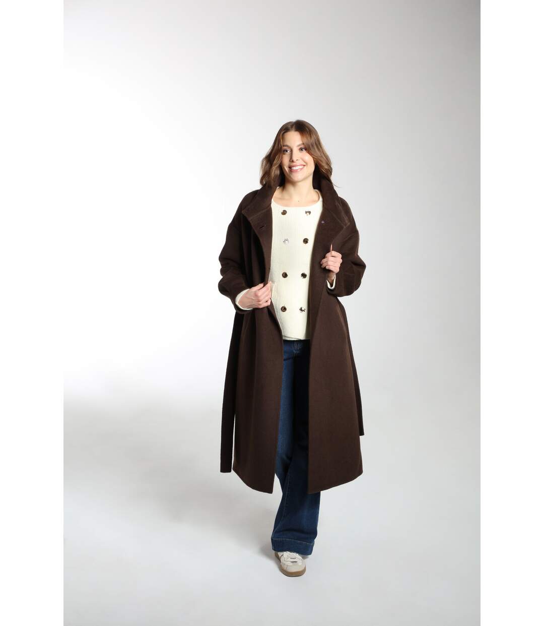 Manteau Dahlia  | Gerard Pasquier Avec Col Montant | Gerard Pasquier-4