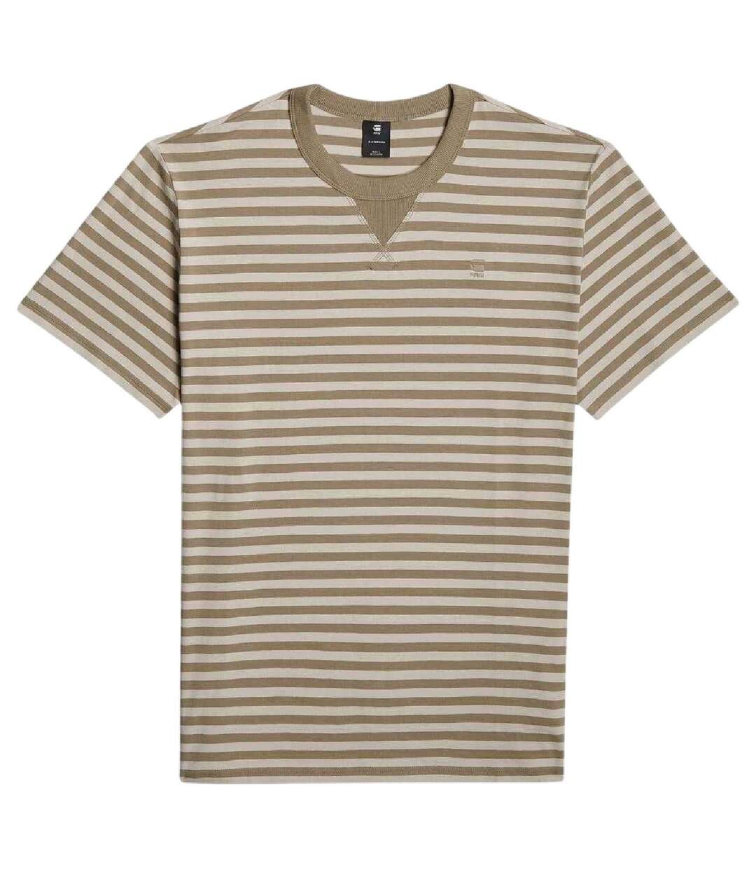 T-shirt Motif/style À Rayures Homme Vert G-Star-2
