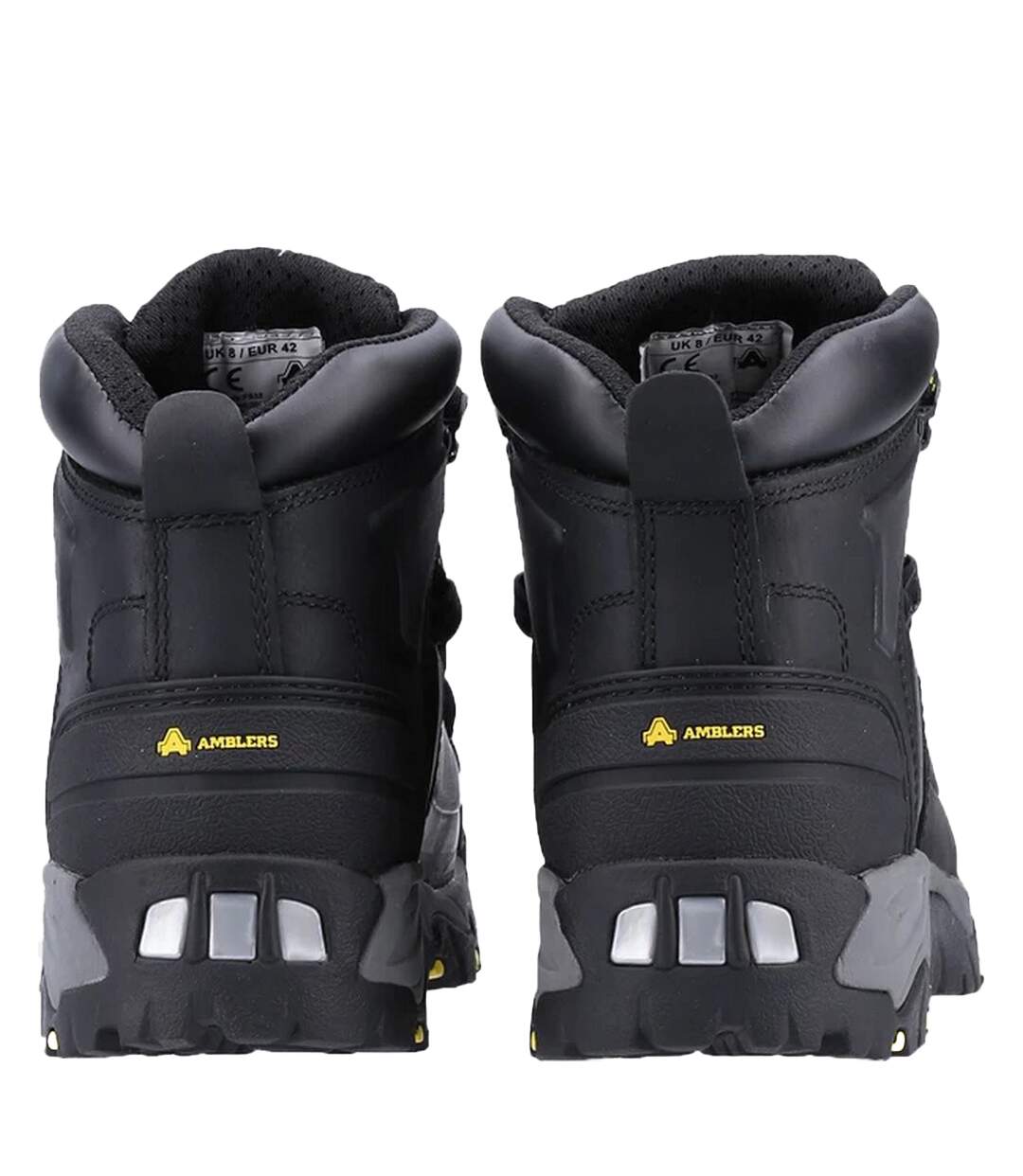 Unisex adult fs32 leather waterproof safety boots black Amblers-2