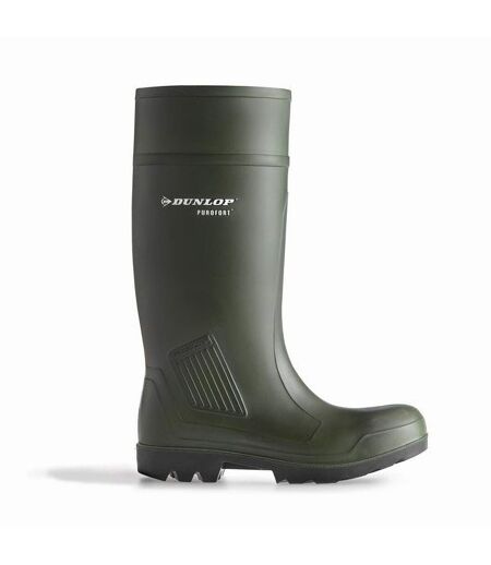 Dunlop D460933 Purofort PRO Non-Safety / Mens Boots / Plain Rubber Wellingtons (Green) - UTFS1489
