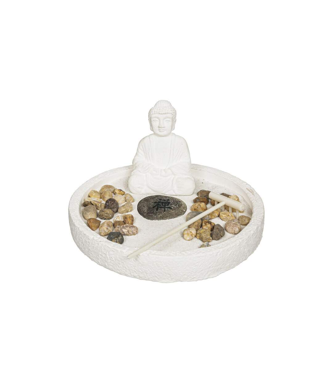 Jardin Zen Déco Wasila 18cm Blanc-1