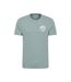 Mens Padstow Printed Organic T-shirt Pale Green Mountain Warehouse-1