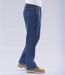 Men's Blue Jeans - Elasticated Waist 