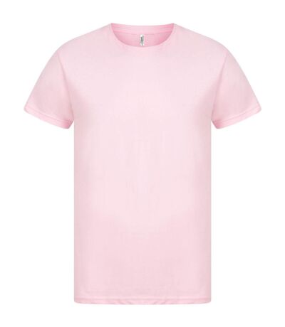 Classic mens ringspun tee blush pink Casual