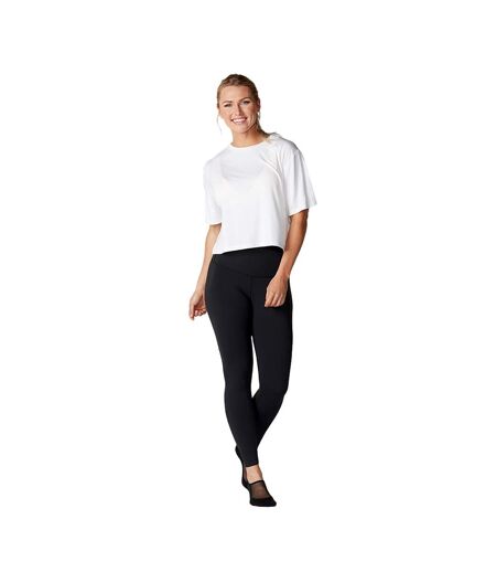 Haut court femme blanc Tavi Noir