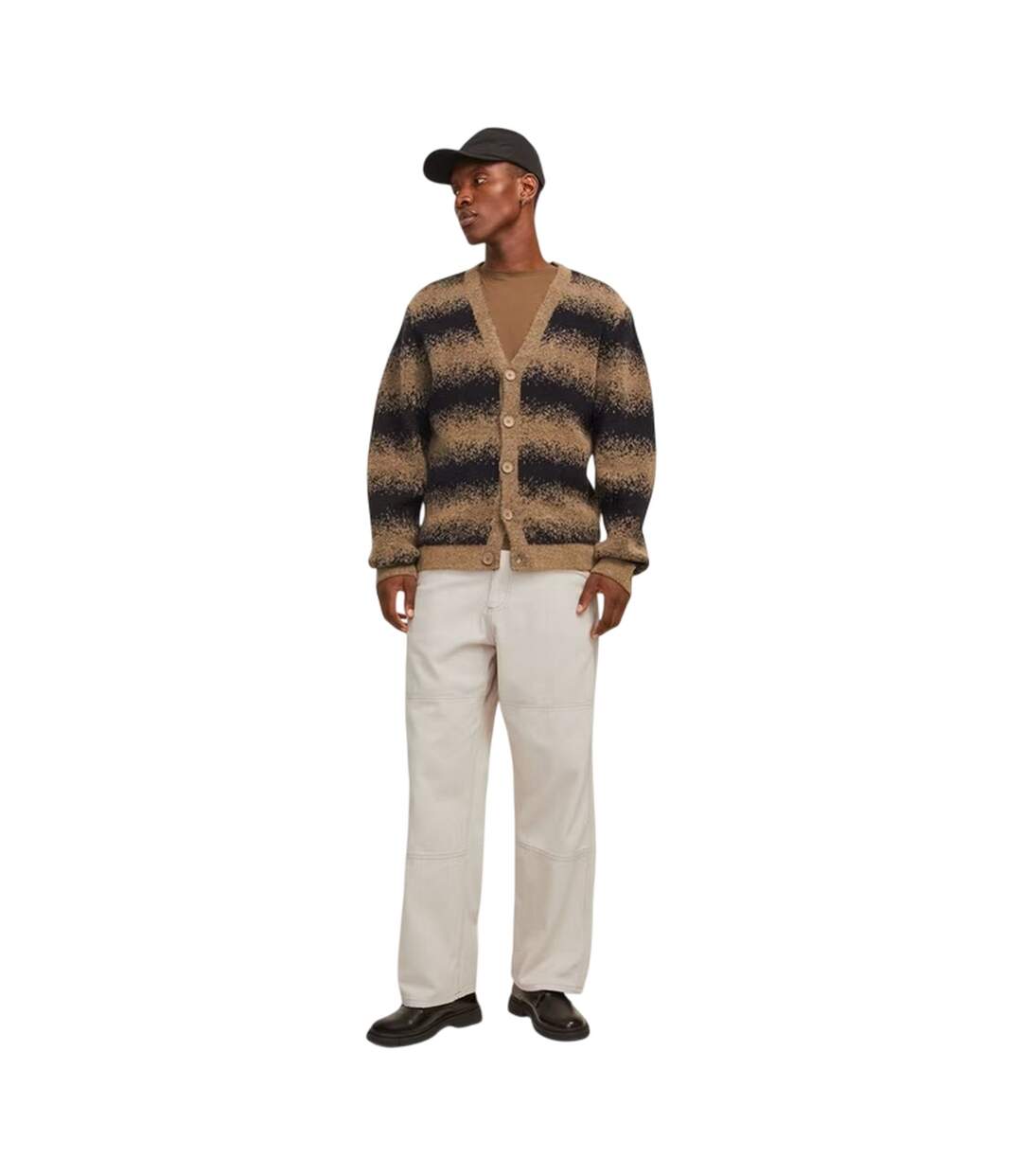 Mens Owen Wide Leg Trousers Moonbeam Jack And Jones-1