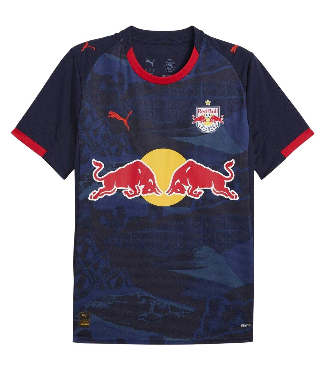 Mens 2025/2026 Red Bull Away Shirt Navy Red Puma-2