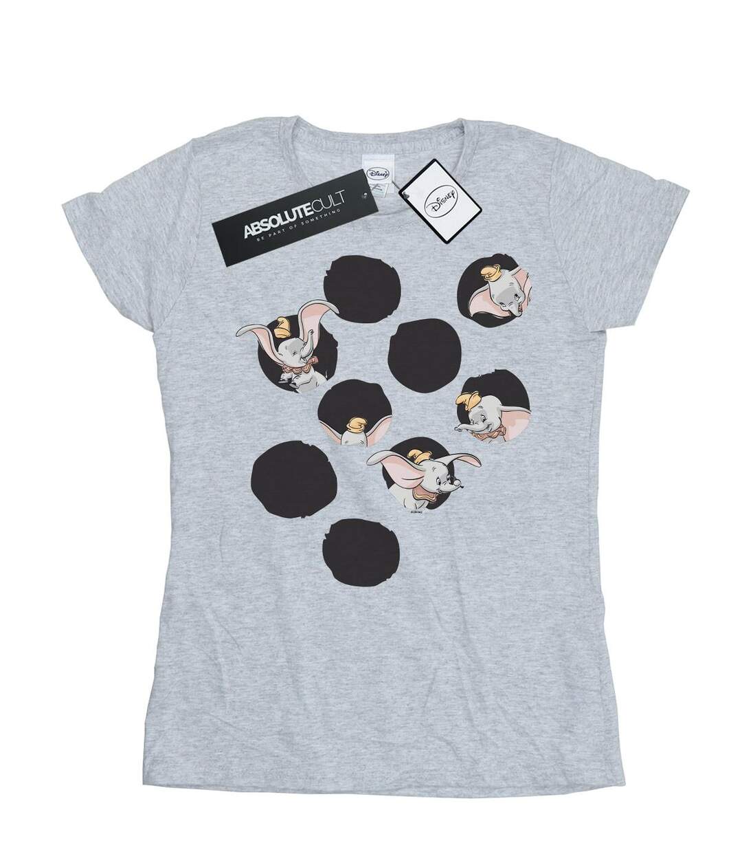 Disney - T-shirt DUMBO PEEKABOO - Femme (Gris chiné) - UTBI15199-1