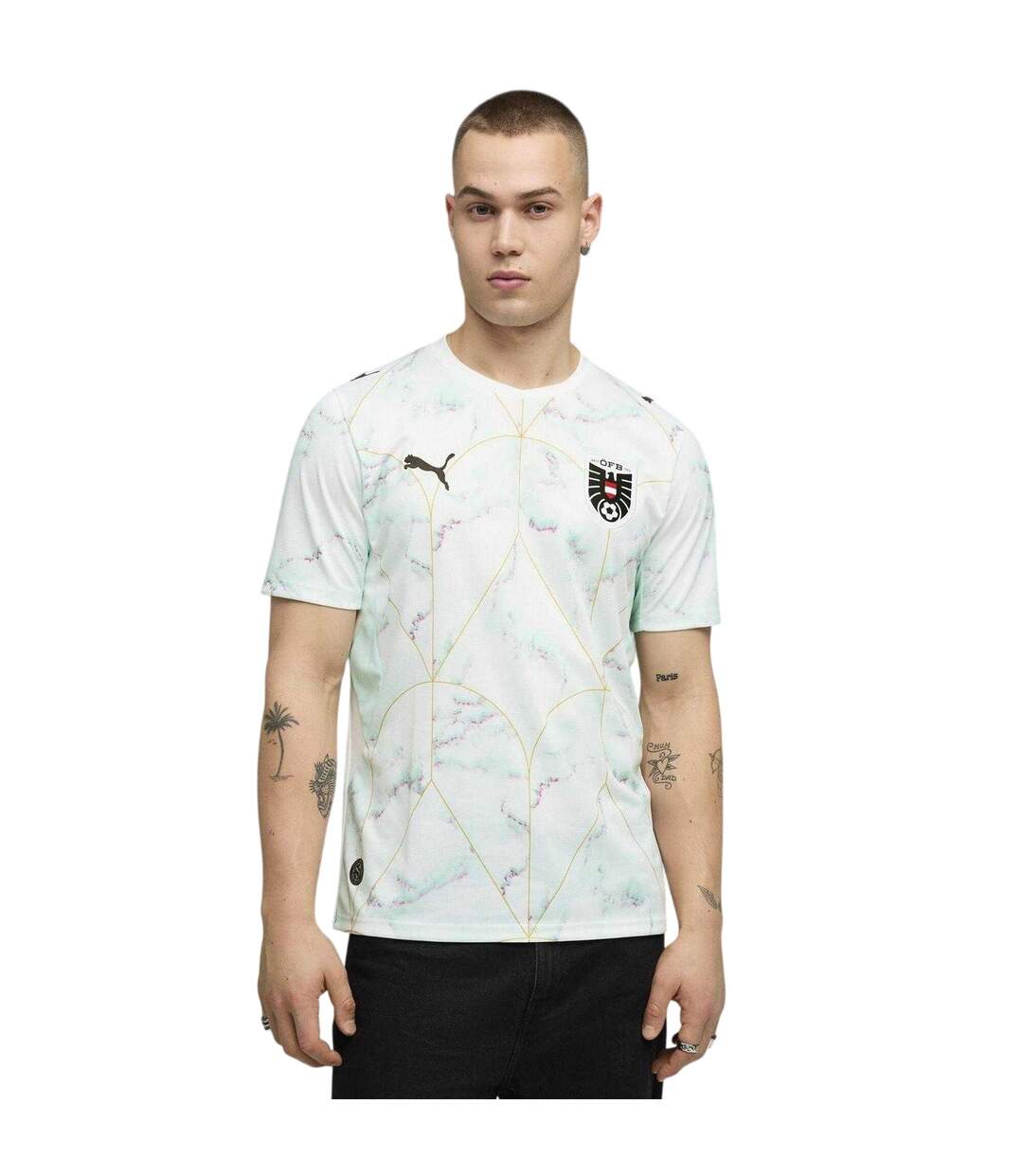 Mens World Cup 2026 Austria Fc Away Shirt White Mint Puma-1