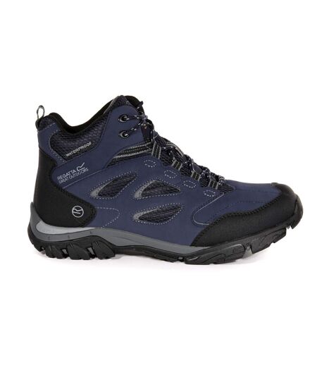 Regatta Mens Holcombe IEP Mid Hiking Boots (Navy/Granite) - UTRG3660