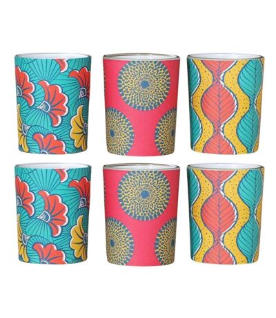 Set de bougies parfumées Votives Batik (2 lots de 3 bougies)