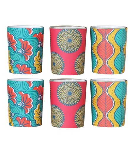 Set de bougies parfumées Votives Batik (2 lots de 3 bougies)