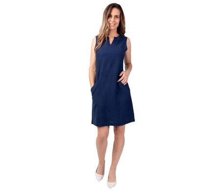 Robe courte en coton mélangé ONDINE coupe droite Coton Du Monde