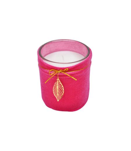 Bougie Parfumée Velours Pendentif 8cm Fuchsia