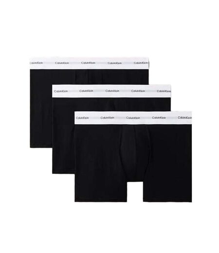 x3 boxers noir/blanc  homme calvin klein jeans brief - l