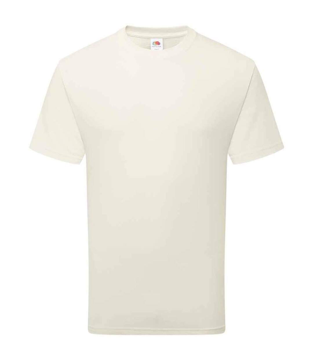 Unisex adult cotton t-shirt natural Fruit of the Loom-1