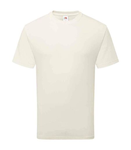 Unisex adult cotton t-shirt natural Fruit of the Loom