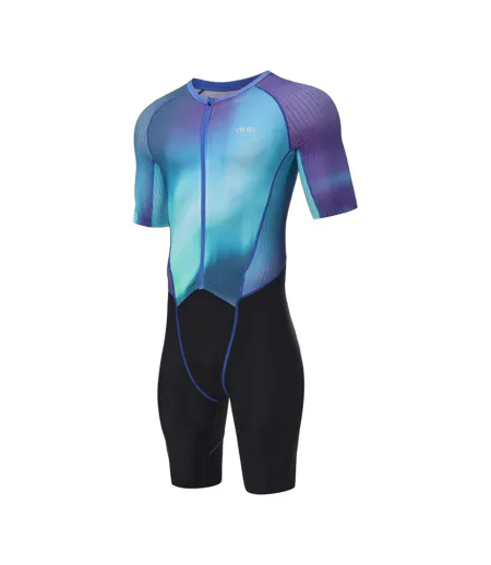 Mens Cycling Trisuit Green Dhb