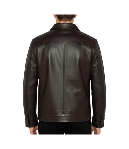 Blouson marron homme schott lcadambro