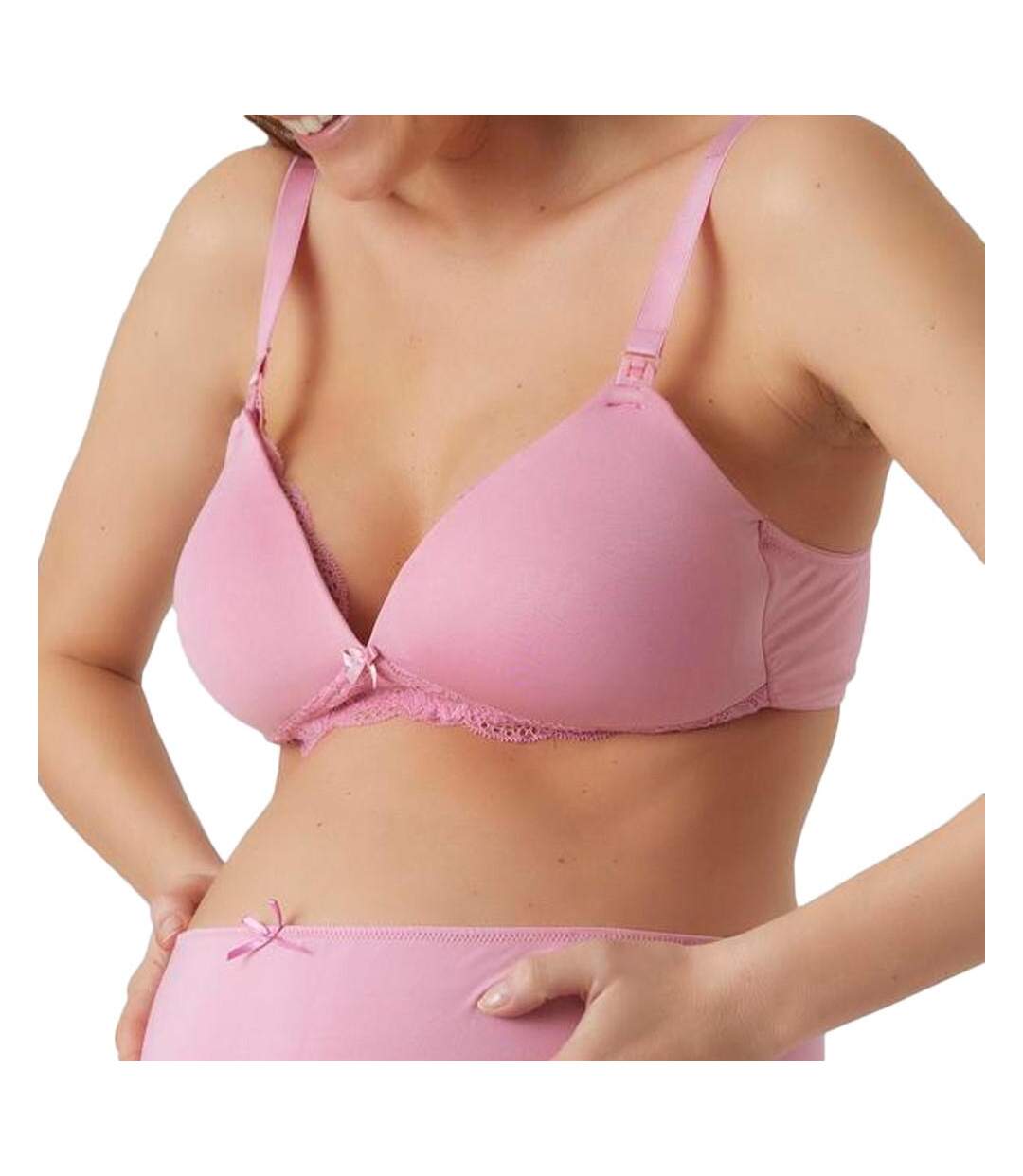 Soutien Gorge d'allaitement 2 en 1 Rose Femme Mamalicious Wamour - L-1